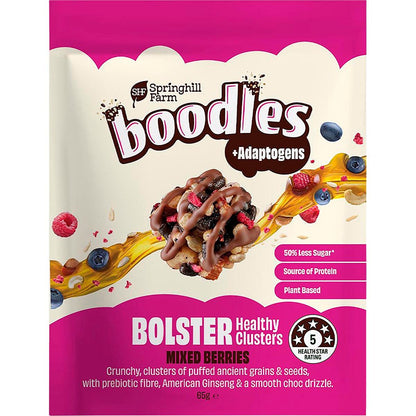 Springhill Farm- Boodles Healthy Clusters BOLSTER Mixed Berries-65g