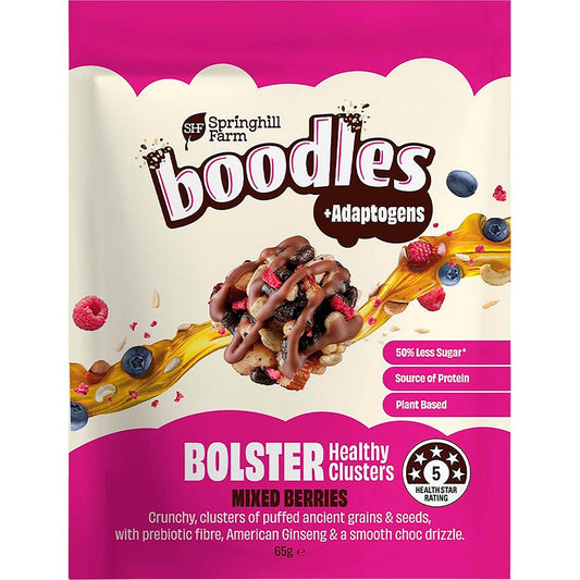 Springhill Farm- Boodles Healthy Clusters BOLSTER Mixed Berries-65g