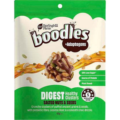 Springhill Farm- Boodles Healthy Clusters DIGEST Salted Nuts & Seeds-65g