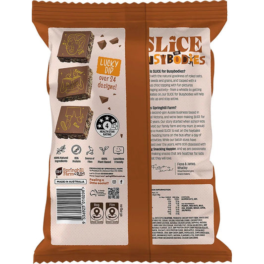 Springhill Farm- SLICE for Busybodies Choc Oat 7 Pack-112g