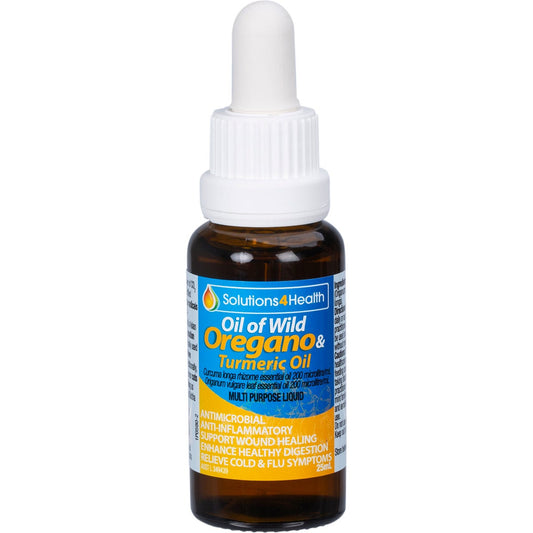 Solutions 4 Health- Oil of Wild Oregano with Turmeric Oil-25ml