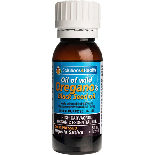 Solutions 4 Health- Oil of Wild Oregano with Black Seed Oil-50ml
