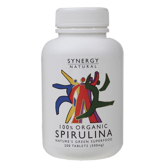 Synergy Natural- Spirulina Tablets 500mg-200 Tabs