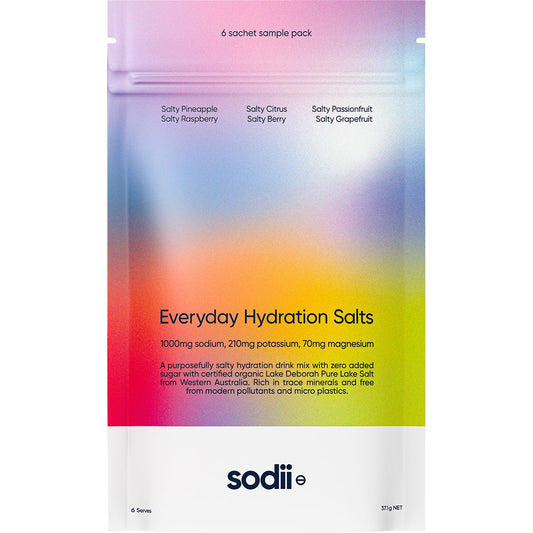 Sodii- Everyday Hydration Salts Mixed Flavour-6pk