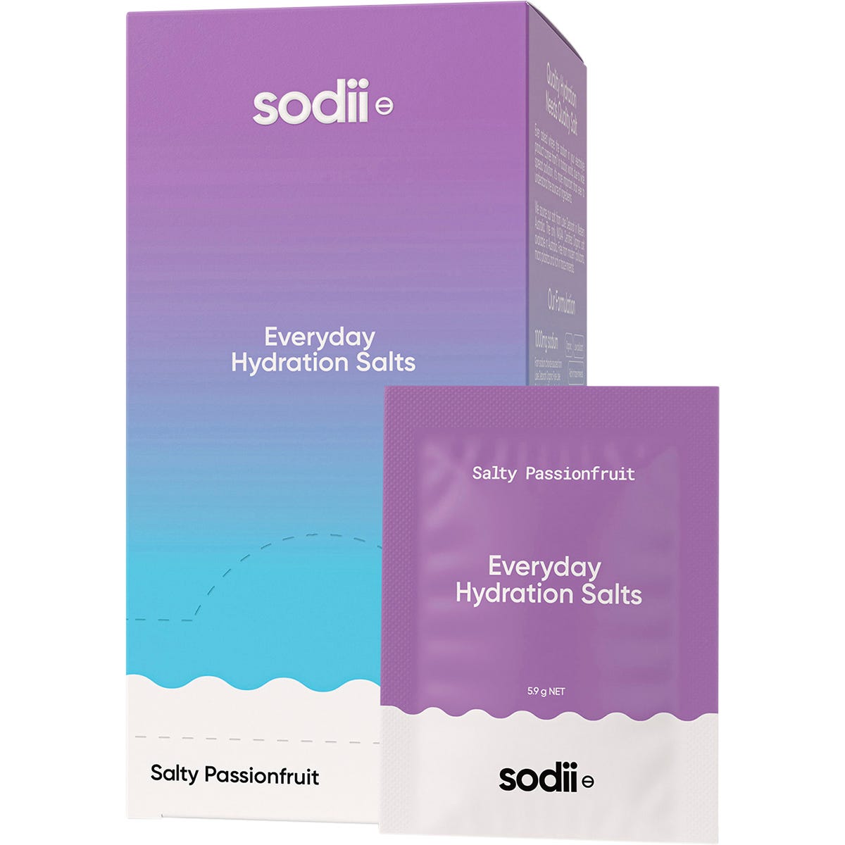 Sodii- Everyday Hydration Salts Salty Passionfruit-30pk