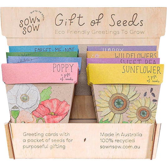 Sow 'n Sow- Gift of Seeds Counter Display Includes Stock-x48