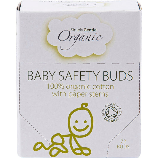 Simply Gentle Organic- Baby Safety Buds-72pk