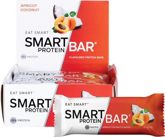 Smart Protein Bar- Apricot Coconut Flavour Protein Bar-12x60g