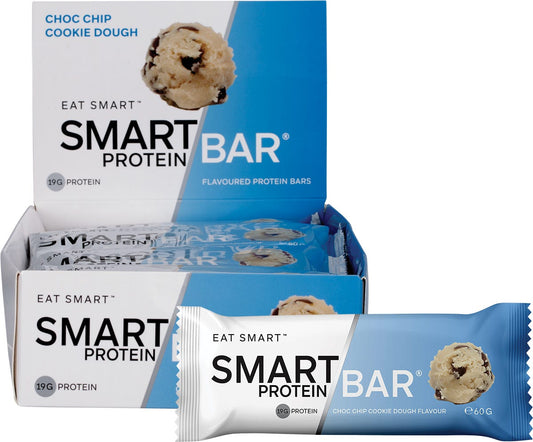 Smart Protein Bar- Choc Chip Cookie Dough Flavour Protein Bar-12x60g