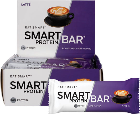 Smart Protein Bar- Latte Flavour Protein Bar-12x60g