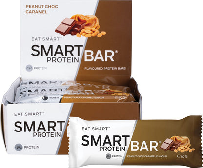 Smart Protein Bar- Peanut Choc Caramel Flavour Protein Bar-12x60g