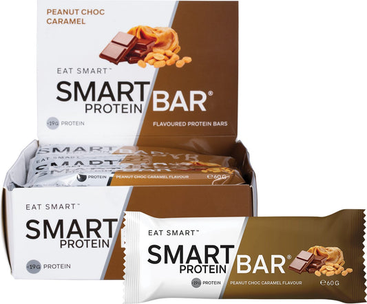 Smart Protein Bar- Peanut Choc Caramel Flavour Protein Bar-12x60g