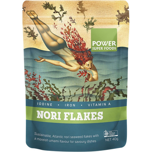Power Super Foods- Nori Flakes Certified Organic -40g