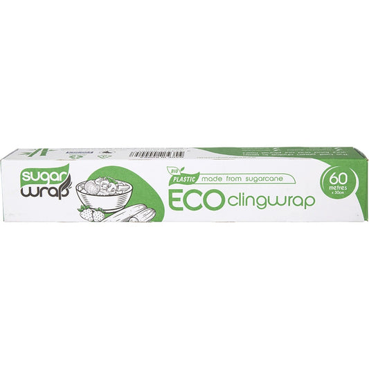 SugarWrap- Eco Clingwrap Made from Sugarcane 60m x 30cm-