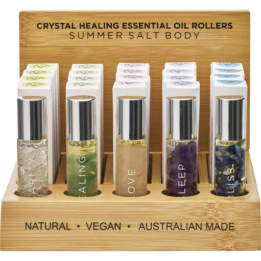 Summer Salt Body- Small Display Inc 4 each SUM11,13,14,15,16 + Testers-20x10ml