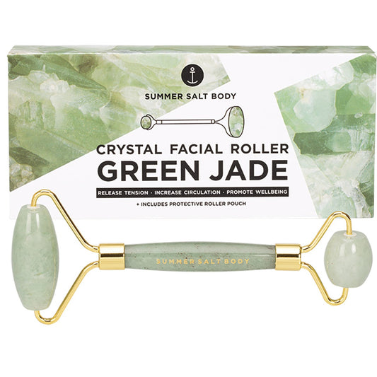 Summer Salt Body- Crystal Facial Roller Green Jade-
