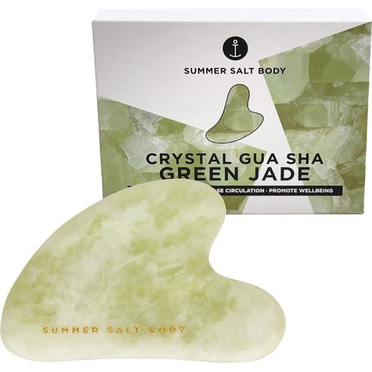 Summer Salt Body- Crystal Gua Sha Green Jade-