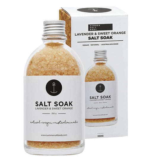 Summer Salt Body- Salt Soak Lavender & Sweet Orange-350g