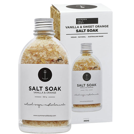 Summer Salt Body- Salt Soak Vanilla & Sweet Orange-350g