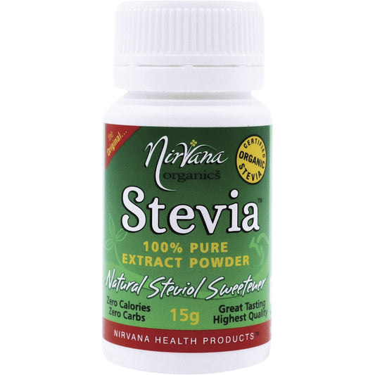 Nirvana Organics- Stevia 100% Pure Extract Powder-15g