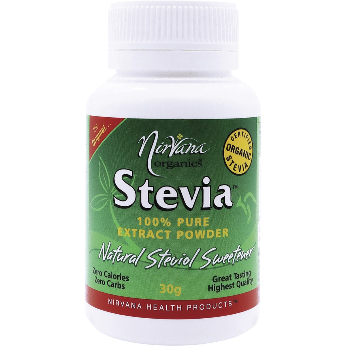 Nirvana Organics- Stevia 100% Pure Extract Powder-30g