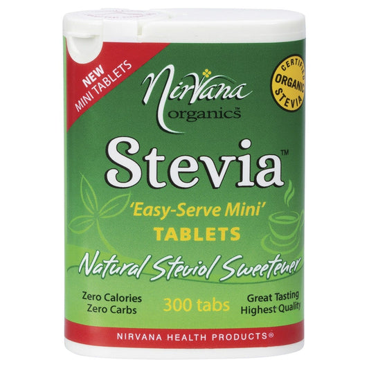 Nirvana Organics- Stevia Mini Tablets-300 Tabs