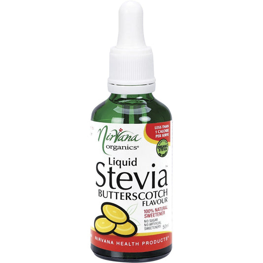 Nirvana Organics- Liquid Stevia Butterscotch-50ml