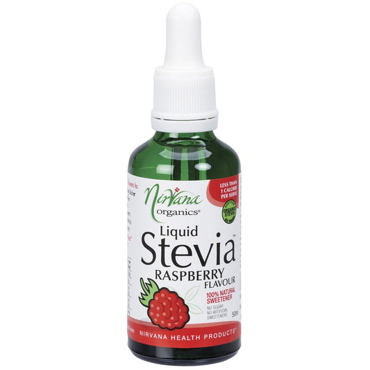 Nirvana Organics- Liquid Stevia Raspberry-50ml
