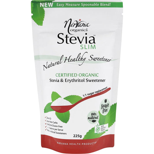 Nirvana Organics- Stevia & Erythritol Sweetener Stevia Slim Spoonable-225g