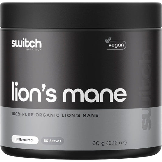 Switch Nutrition- Lion's Mane 100% Pure Organic Unflavoured-60g