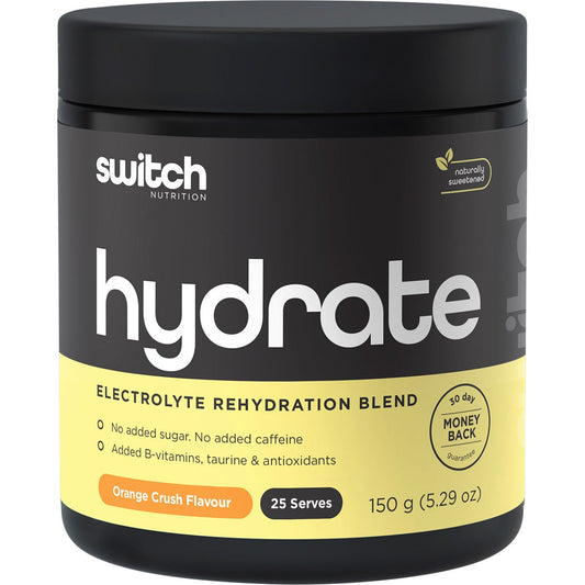Switch Nutrition- Hydrate Electrolytes No Added Sugar Orange Crush-150g