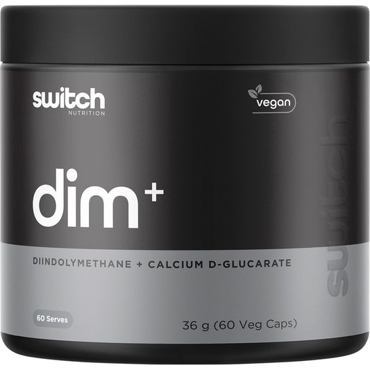 Switch Nutrition- DIM+ Diindolylmethane+Calcium D-Glucarate-60 Caps