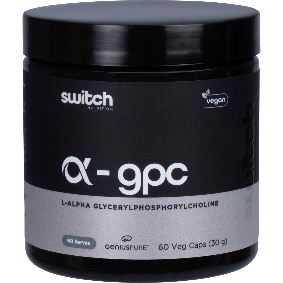 Switch Nutrition- Alpha GPC L-Alpha Glycerylphosphorylcholine-60 Caps