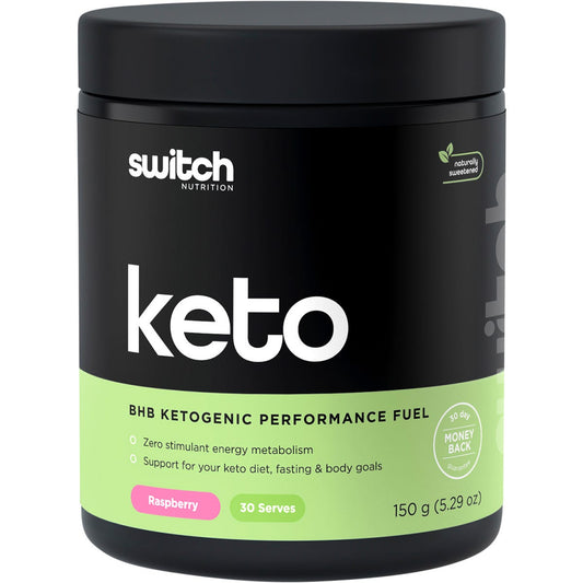 Switch Nutrition- Keto BHB Ketogenic Performance Fuel Raspberry-150g