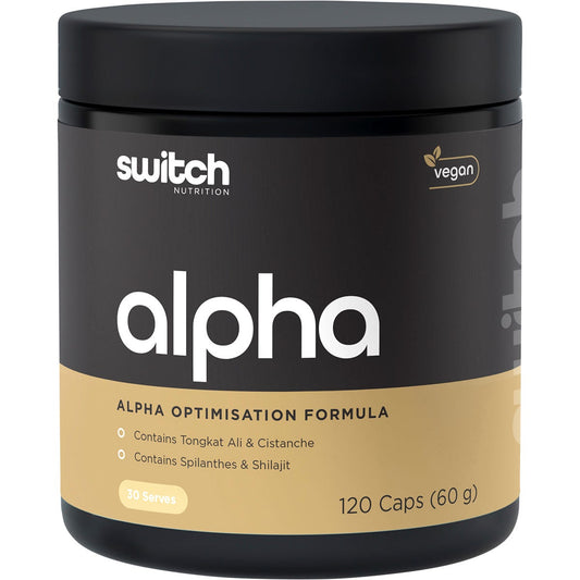 Switch Nutrition- Alpha Male Support Formula-120 Caps