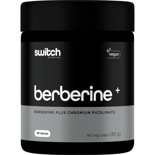 Switch Nutrition- Berberine+ Plus Chromium Picolinate-90 Caps