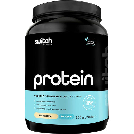 Switch Nutrition- Protein Organic Sprouted Plant Vanilla Bean-900g