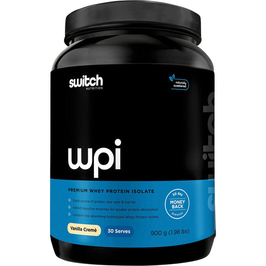 Switch Nutrition- WPI Premium Whey Protein Isolate Vanilla Creme-900g