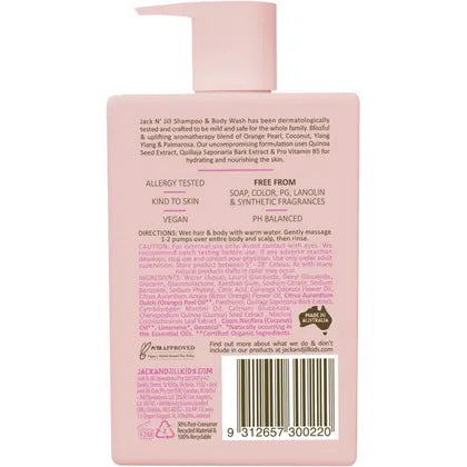 Jack N' Jill- Shampoo & Body Wash Uplifting & Botanical Blend-3x300ml