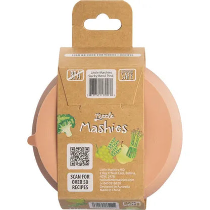 Little Mashies- Silicone Sucky Bowl Blush Pink