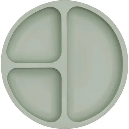 Little Mashies- Silicone Sucky Platter Plate Olive
