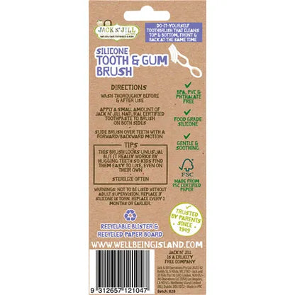 Jack N' Jill- Silicone Tooth & Gum Brush-x8
