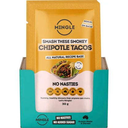 Mingle- Smokey Chipotle Tacos All Natural Recipe Base-12x30g
