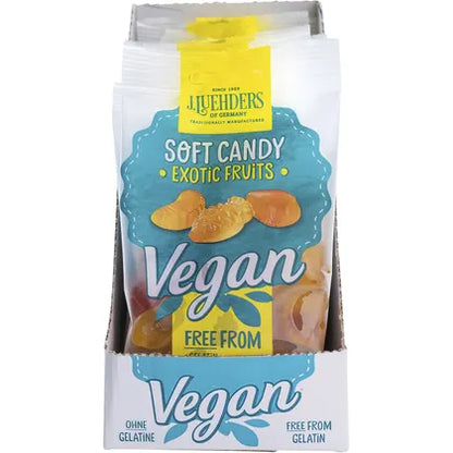J.Luehders- Soft Vegan Candy Exotic Fruits-10x80g