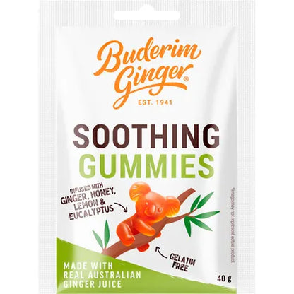 Buderim Ginger- Soothing Gummies-12x40g