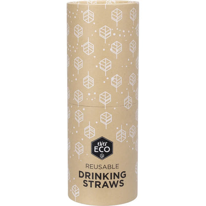 Ever Eco- Stainless Steel Straws Bent Rose Gold Counter Display-x25