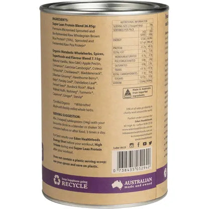 Eden Healthfoods- Super Lean Protein Cinnamon & Vanilla-400g