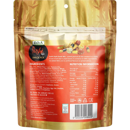 DJ&A- Sushi Style Snack Mix-9x150g