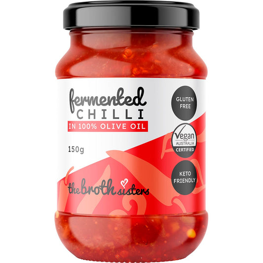 The Broth Sisters- Fermented Chilli in 100% Olive Oil-150g
