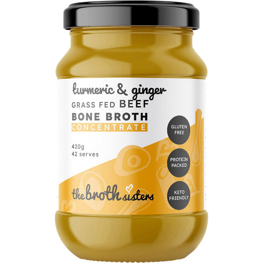 The Broth Sisters- Beef Bone Broth Concentrate Turmeric & Ginger-420g